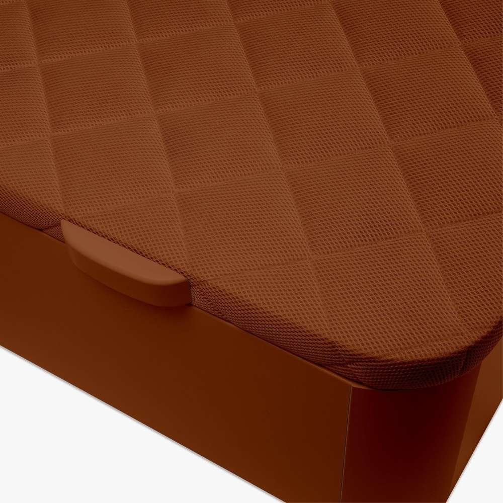 Sommier en bois Rodas couleur noyer pour hôtels – Image 3