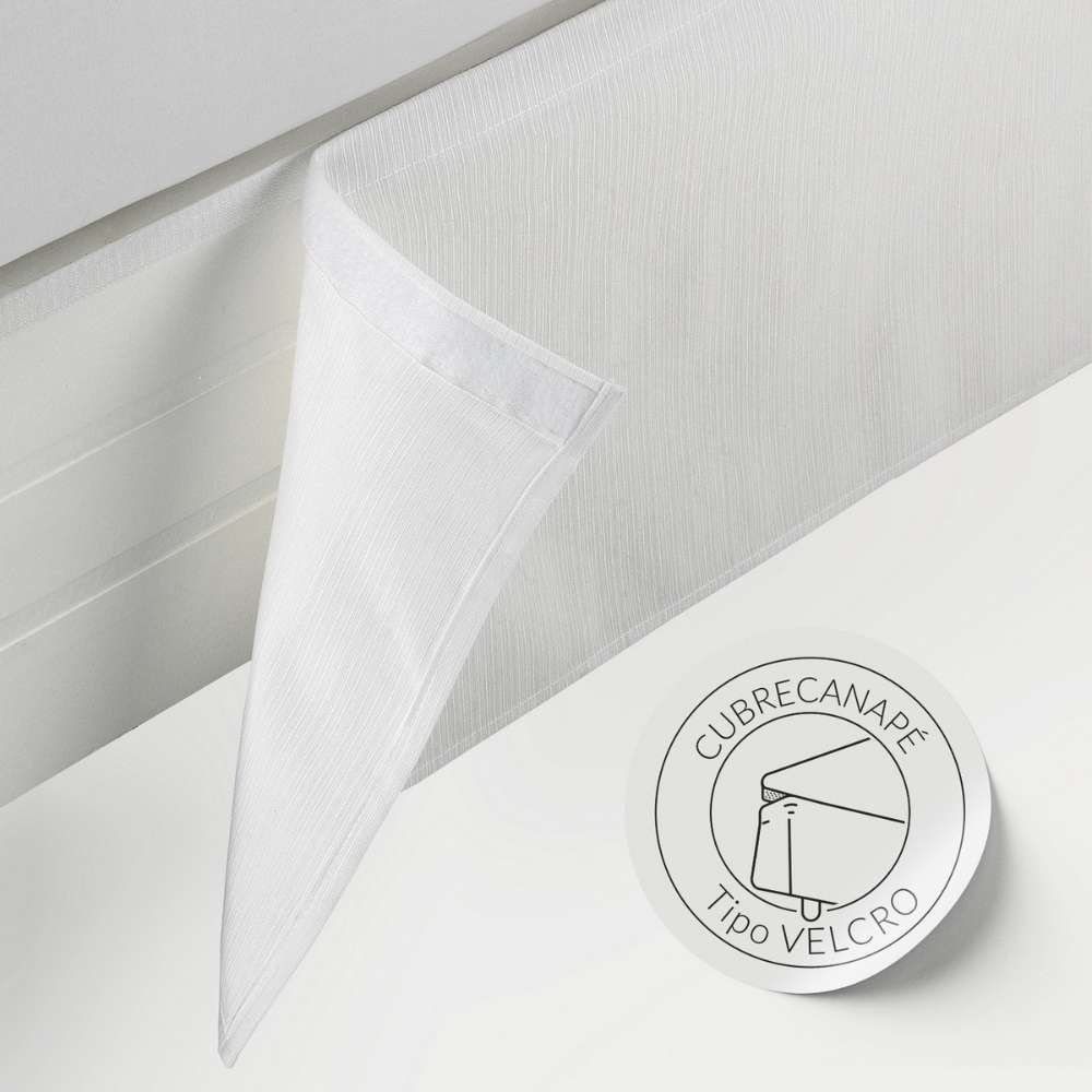 Housse de sommier avec volant blanc pour hôtels