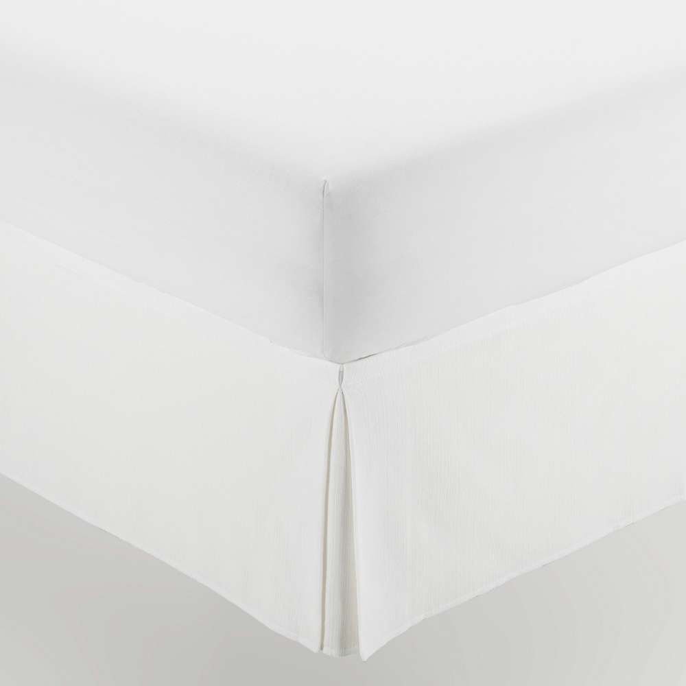 Housse de sommier avec volant blanc pour hôtels – Image 2