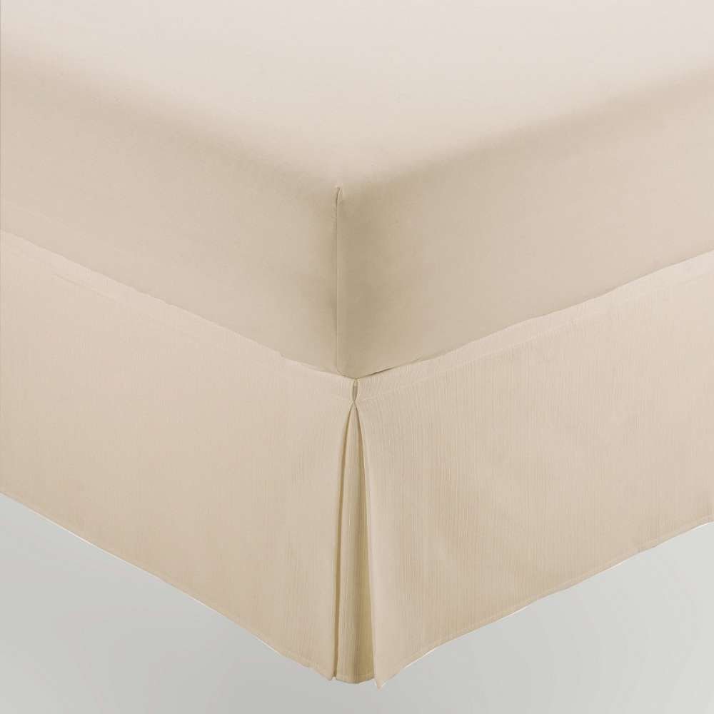 Housse de sommier avec volant crème pour hôtels – Image 2