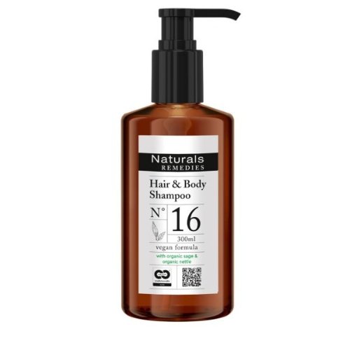 Shampooing corps et cheveux 300ml pour hôtels Natural Remedies - Format Pompe
