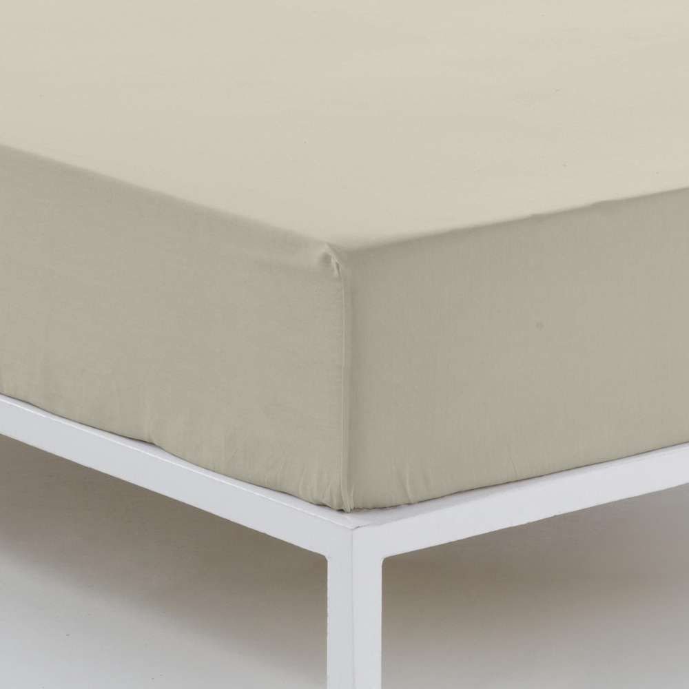 Draps-housse ajustable en sable 144 fils pour hôtels – Image 3