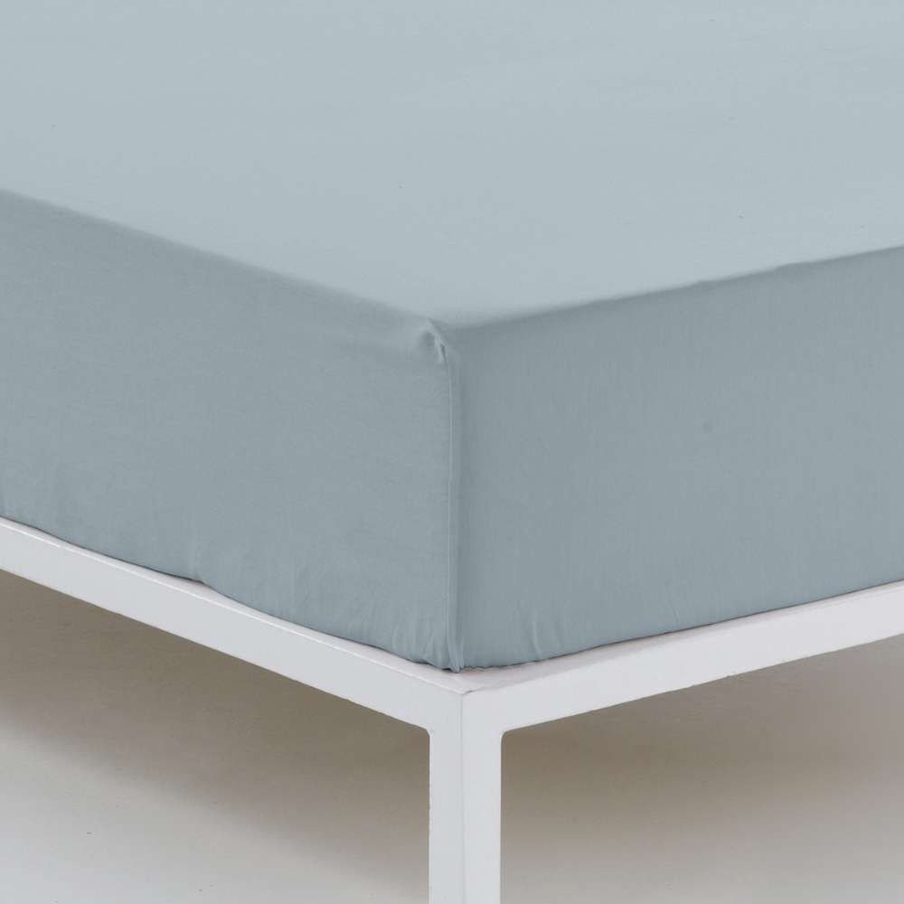 Draps-housse ajustable en argent 144 fils pour hôtels – Image 3