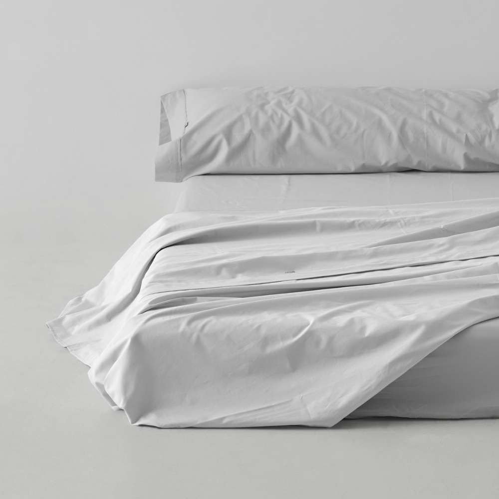 Draps plat blanc 144 fils pour hôtels – Image 3