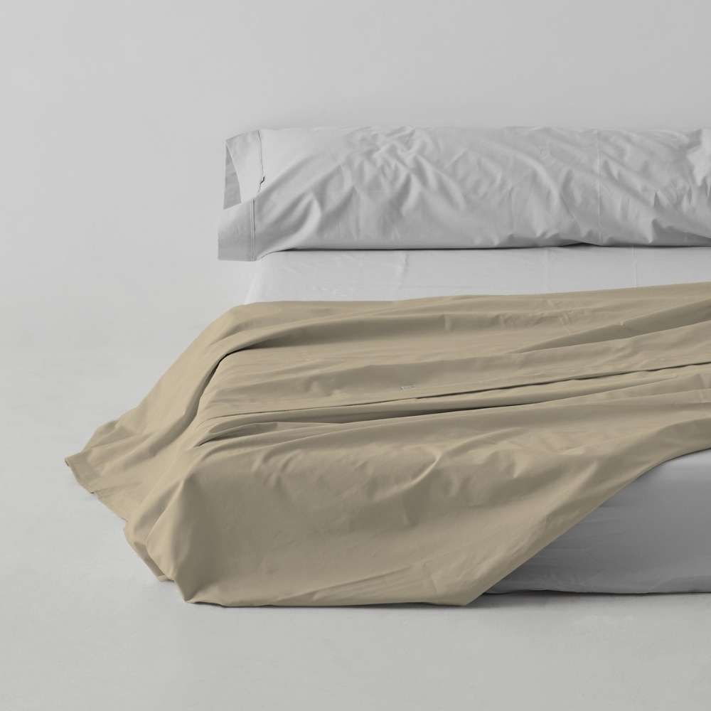 Draps plat camel 144 fils pour hôtels – Image 3