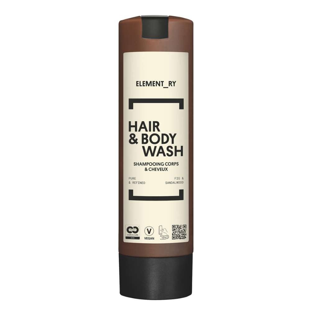 Shampooing corps et cheveux 300ml pour hôtels ELEMENT_RY - Smart Care